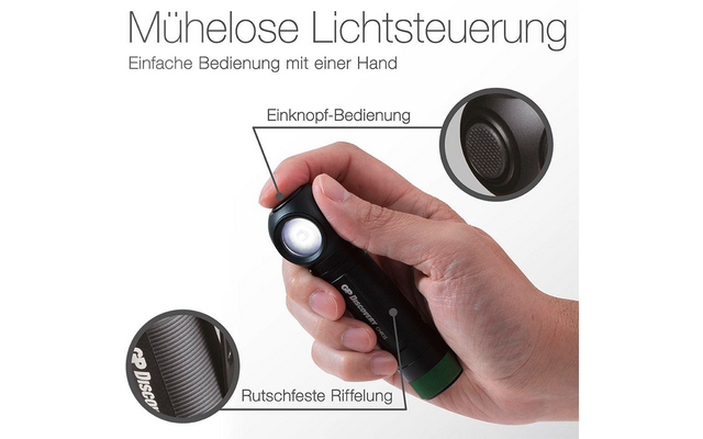 Produktbild GP Batteries CH35 Multifunktions-Stirnlampe 600 Lumen mit USB-Ladefunktion 1