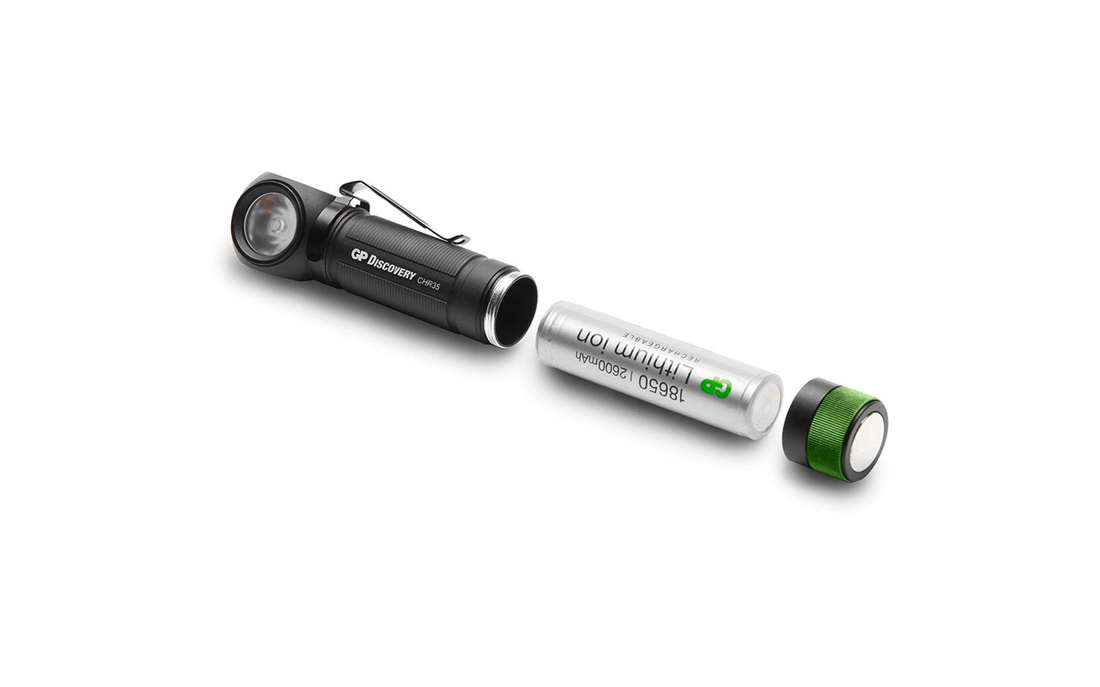 Produktbild GP Batteries CH35 Multifunktions-Stirnlampe 600 Lumen mit USB-Ladefunktion 1