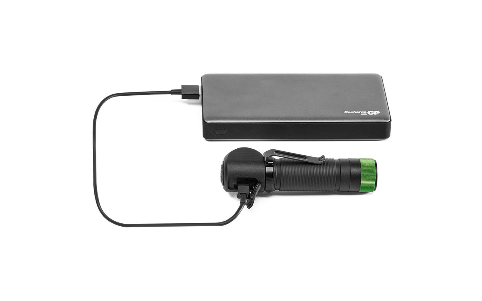 Produktbild GP Batteries CH35 Multifunktions-Stirnlampe 600 Lumen mit USB-Ladefunktion 1