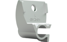 Fiamma support leg bracket left aluminum for awning F80L 450-600 - Fiamma spare part number 98673L204