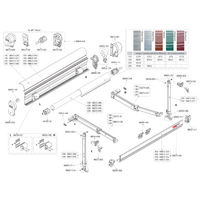 Fiamma eindkap links voor F45S Polar Fiamma artikelnummer 98673-080