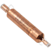 Kupferfarbiger Zylinder mit zwei Anschlussenden
