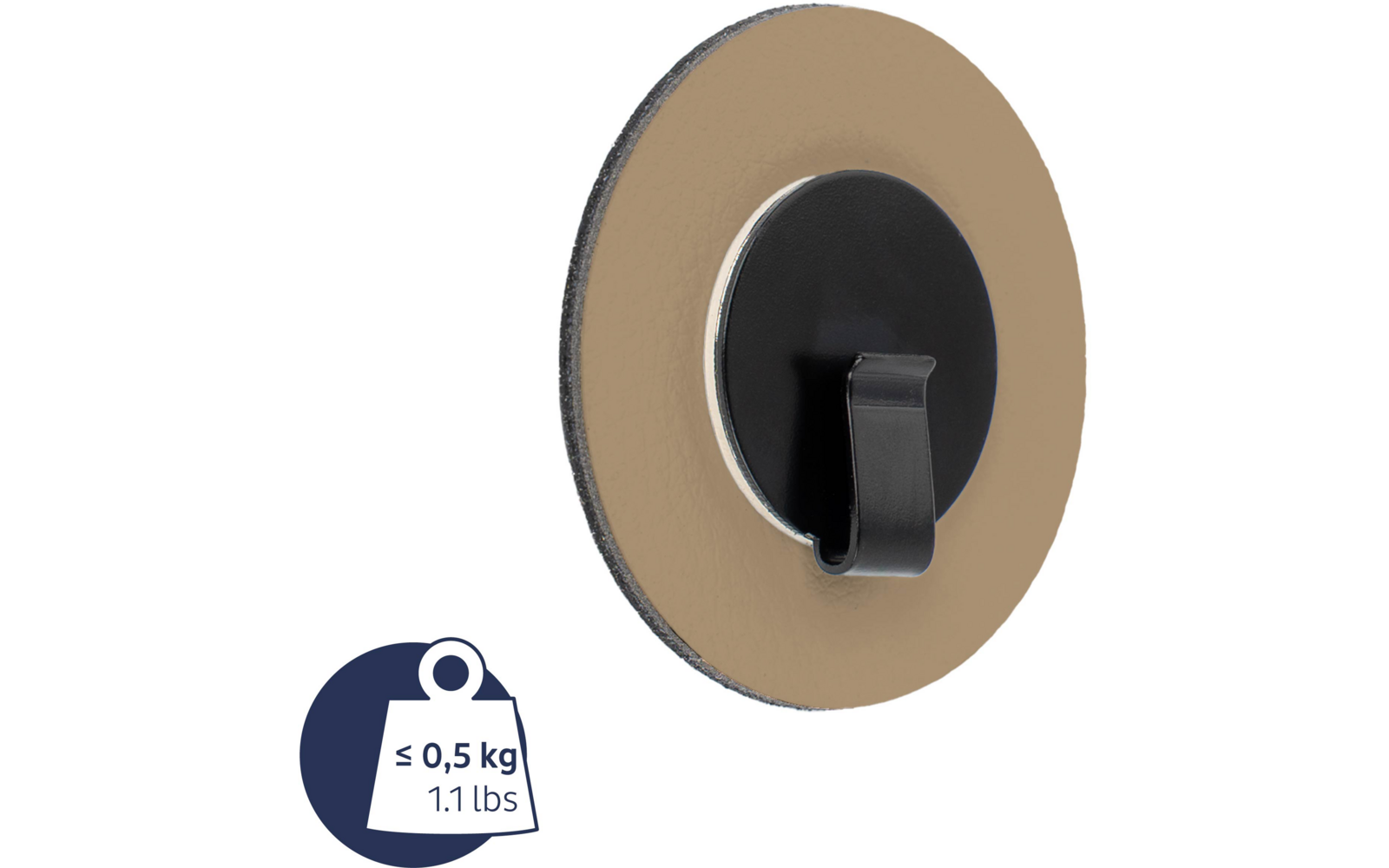 Produktbild Silwy Magnet-Haken CLEVER BLACK inkl. Pad BLACK 1