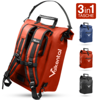 Valkental ValkOne 3-in-1 Fahrradtasche 25 Liter rot