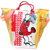 Beadbags Tampenjan Bolsa multiusos blanca/amarilla peque&ntilde;a