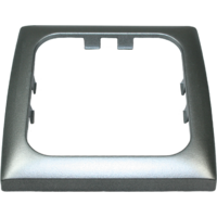 Haba Abdeckrahmen 1-fach Opal C-line silber