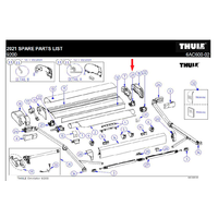 Thule Befestigungssatz Spannstange passend zu Thule Omnistor / Safari Residence / Panorama 9200