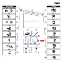 Support adapt&eacute; &agrave; l'Omnistor 5002 / 5500 / 5800 / 6502 / 6802 / 6900 / 8000 Thule