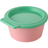 Koziol kom Nora Box met deksel 250 ml Stripes sweet green/mid green