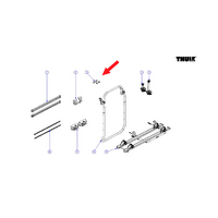 Pernos Thule para el carril de montaje adecuado para el portabicicletas Elite Van XT