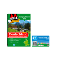 Guide de camping ACSI 2025 Allemagne / Benelux / Danemark / Autriche / Suisse y compris la carte de réduction CampingCard ACSI Langue Allemand