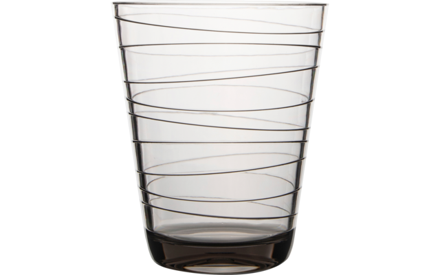 Gimex Vaso de Agua Retro Stripes Juego de 2 piezas blanco y negro