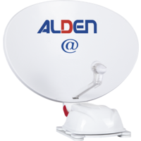Impianto satellitare completamente automatico Alden AS2@ 80 HD Ultrawhite completo di modulo di controllo HD S.S.C., antenna LTE e TV LED Smartwide 24 pollici