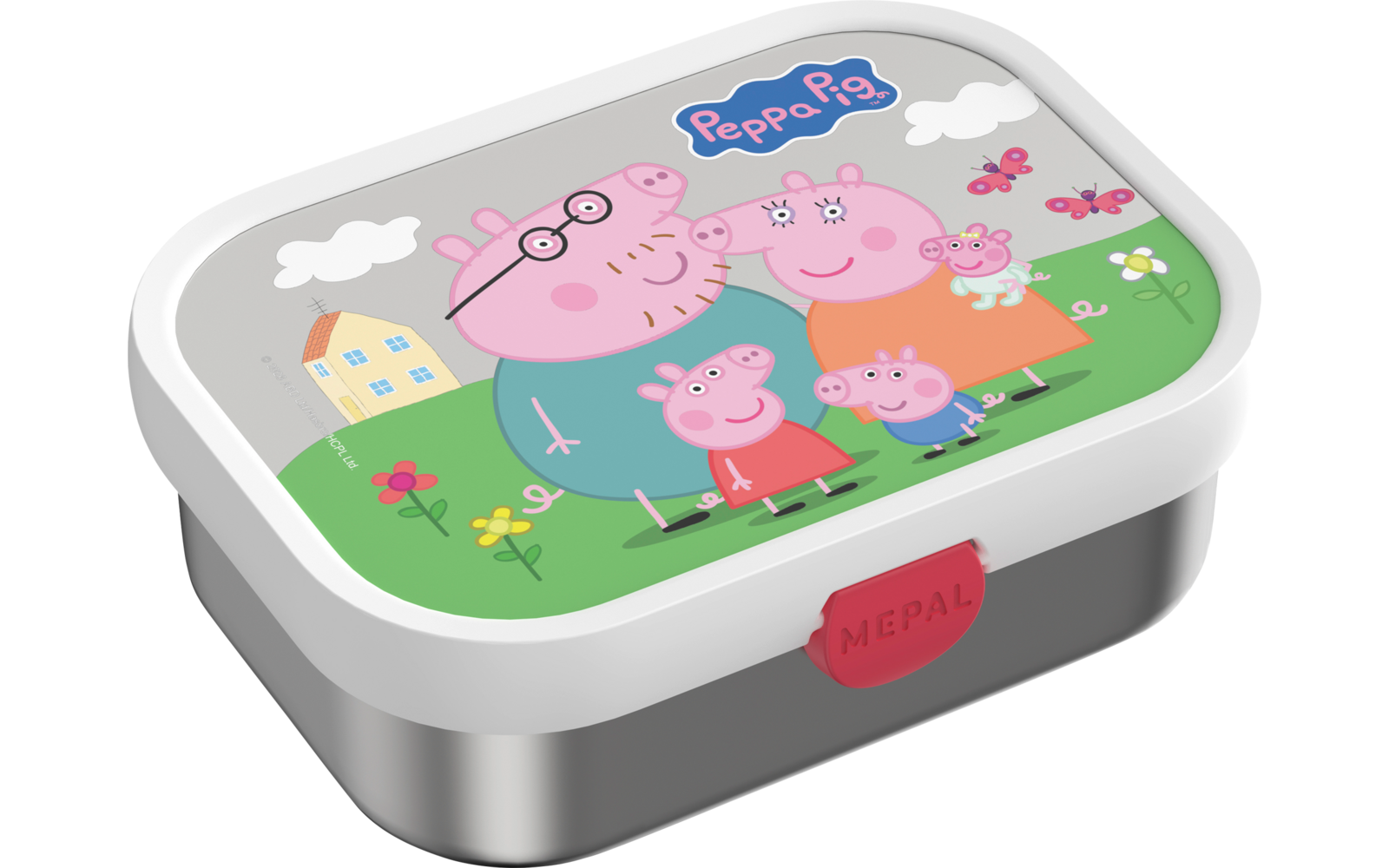 Produktbild Mepal Campus Brotdose Edelstahl mit Bento-Einsatz und Gabel 750 ml 1