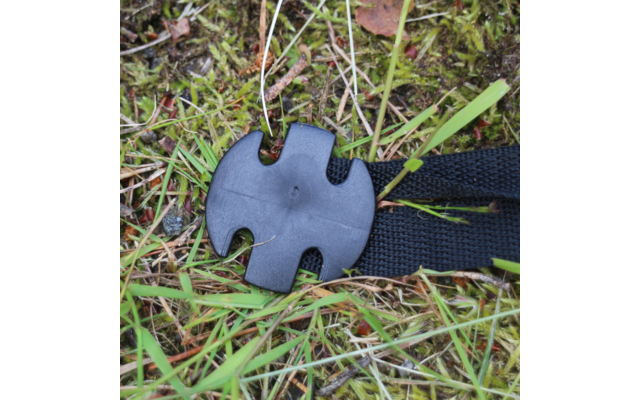 Swiss Piranha BF220 Picchetti da tenda neri 22 cm Set di 6 in borsa