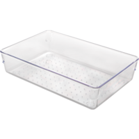 Metaltex Schubladen Organizer / Beh&auml;lter stapelbar transparent medium wide