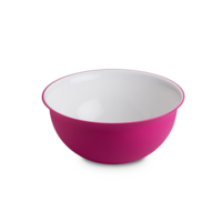 Omada Salatschüssel 26,5 cm 3,5 Liter weiß fuchsia
