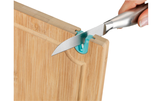Tabla de cortar Wenko con afilador de cuchillos 28 x 36 x 1,5 cm