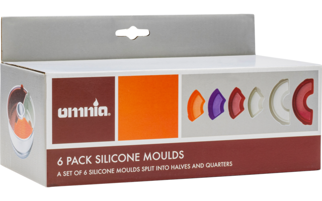 OMNIA silicone moulds for Omnia baking tin 6 pieces