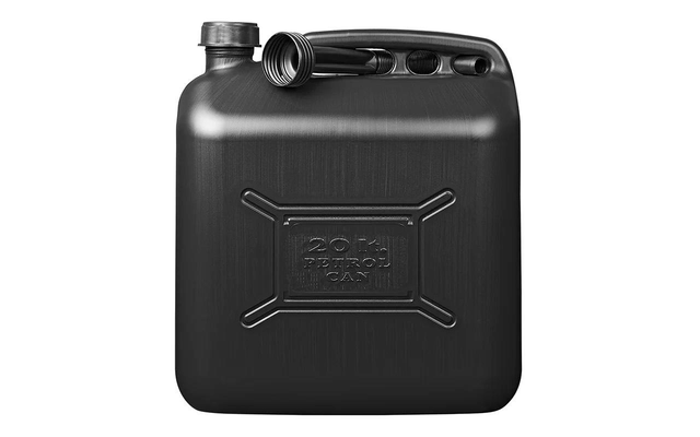 Bidón de gasolina ProPlus de plástico negro de 20 litros