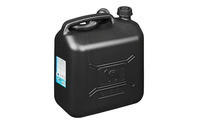 Bidón de gasolina ProPlus de plástico negro de 20 litros