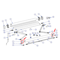 Thule Frontblendenendkappen eloxiert (links+rechts)