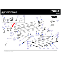 Thule end plate (left) fits T. Omnistor 5200