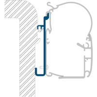 Dometic PW-ADAPT Adaptateur pour stores muraux PW 1100, PW 1500 & PW 3800 en 3 parties