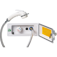 Reich waterstopcontact met slot inclusief Charisma verstelbare douche wit