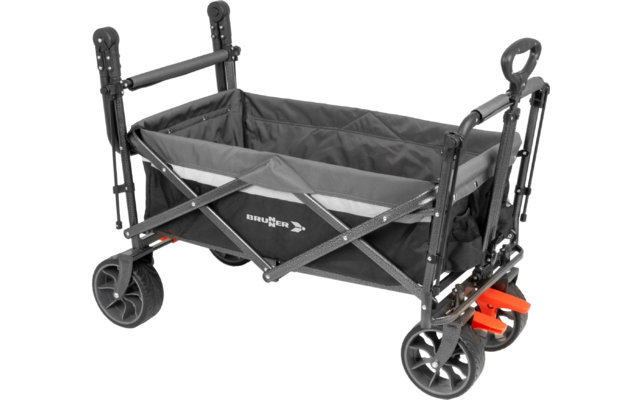 Product afbeelding Brunner Cargo Prime Bollerwagen klappbar schwarz 123 x 54,5 x 99 / 112 cm 1