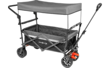 127135 - Brunner Cargo Prime Bollerwagen klappbar schwarz 123 x 54,5 x 99 / 112 cm