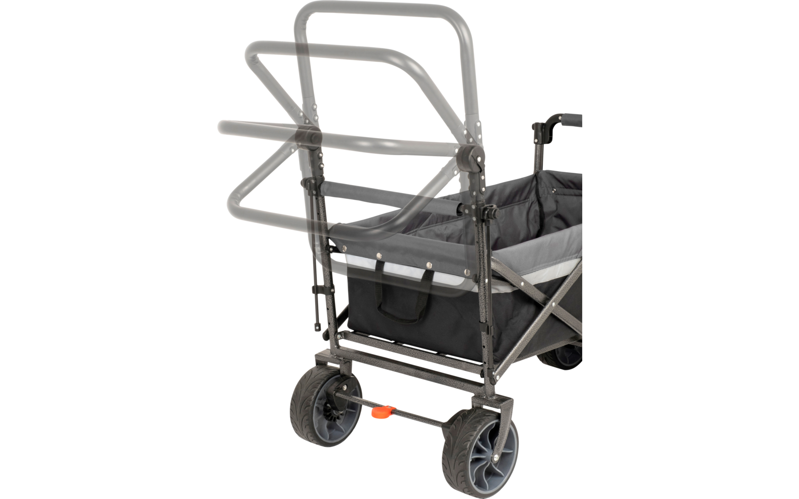 Product afbeelding Brunner Cargo Prime Bollerwagen klappbar schwarz 123 x 54,5 x 99 / 112 cm 1