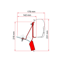 Fiamma Ford Custom Nugget Lift Roof Bracket for Fiamma F45