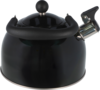 Berger Wasserkessel mit Signalpfeife Schwarz 2,2 Liter