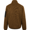 Brauner Pullover mit hohem Kragen von hinten