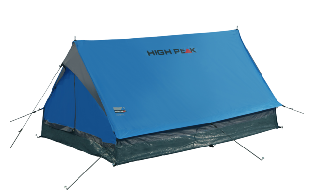 High Peak Minipack Einfachdach Hauszelt für 2 Personen blau/grau 