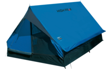 High Peak Minipack Tenda a tetto singolo per 2 persone blu/grigio