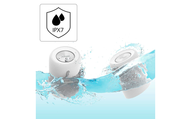 Altavoz Bluetooth Hama Twin 2.0 resistente al agua 20 W blanco