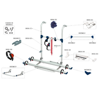 Fiamma bevestigingsset voor Carry Bike Pro Hymer RS Fiamma artikelnummer 98656M332