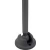 Gray round rubber base with ball joint and vertical gray pole