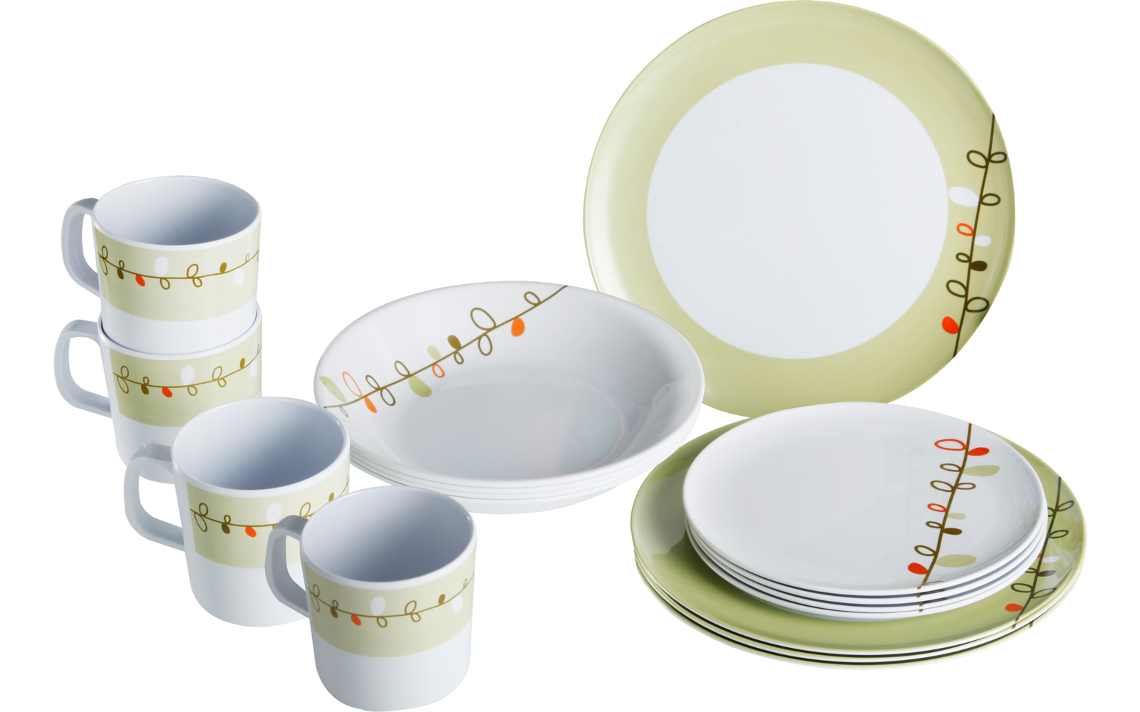 Produktbild Brunner Geschirrset 16-teilig rutschhemmend BPA-frei und unzerbrechlich 1