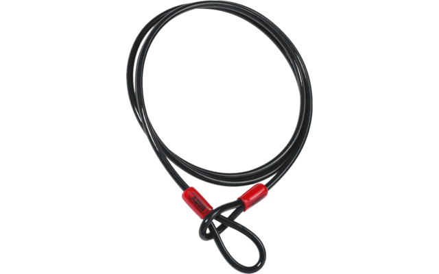 Abus Cobra 12/180 cable de acero negro 12 mm