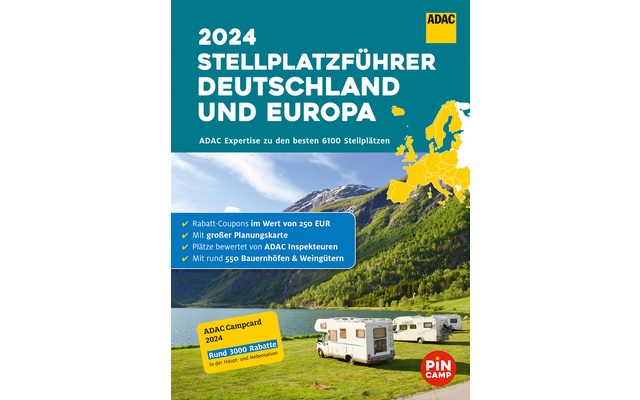 ADAC 2024 Guide des emplacements en Allemagne et en Europe