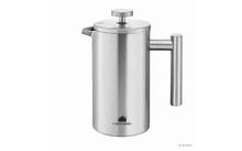 133418 - Groenenberg French Press Kaffeezubereiter Edelstahl mit 3 Ersatzfiltern 600 ml