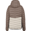 Leichte Steppjacke in Beige mit hellerem unteren Rückenbereich, Ansicht von hinten