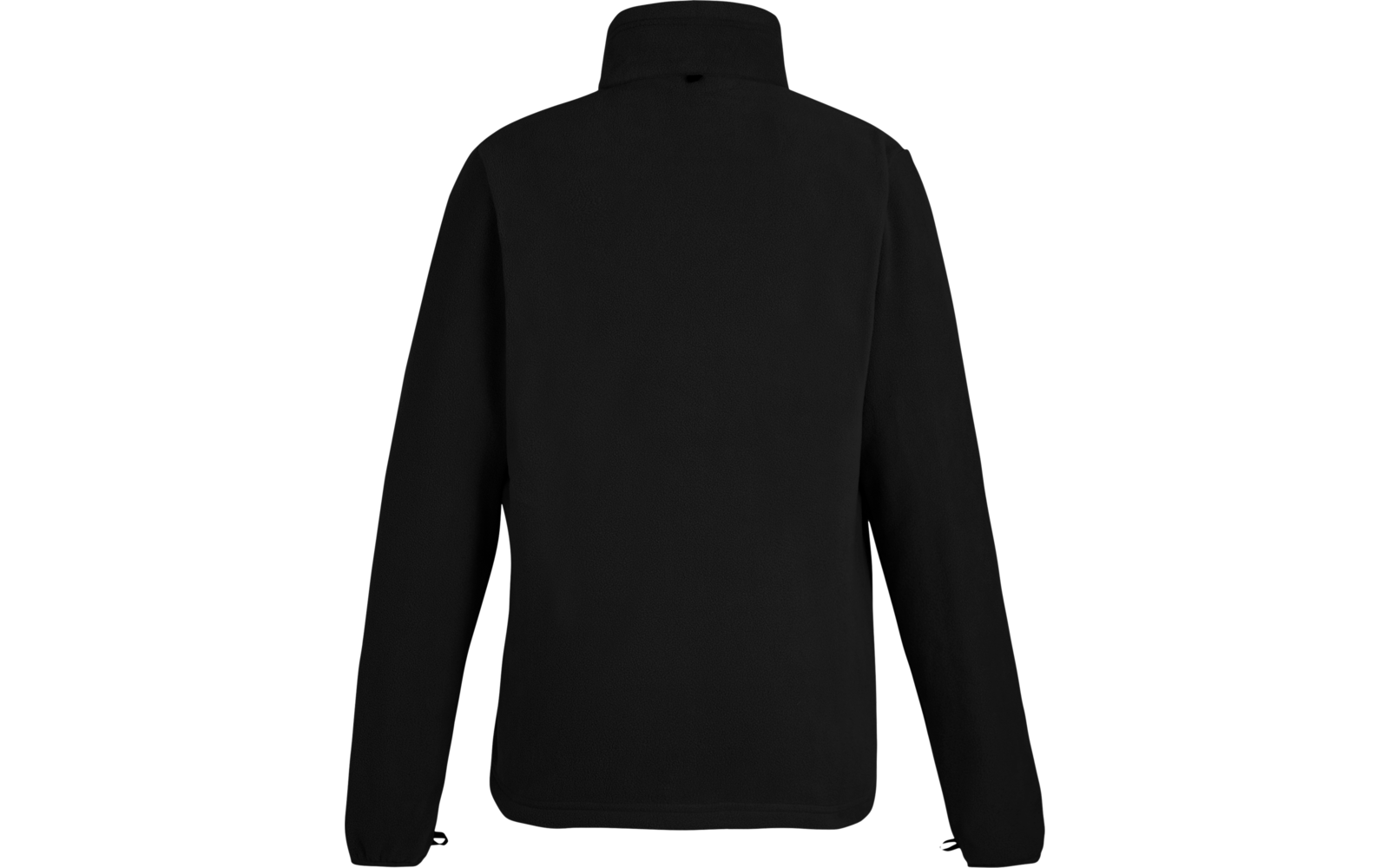 Schwarze Jacke von hinten mit Stehkragen