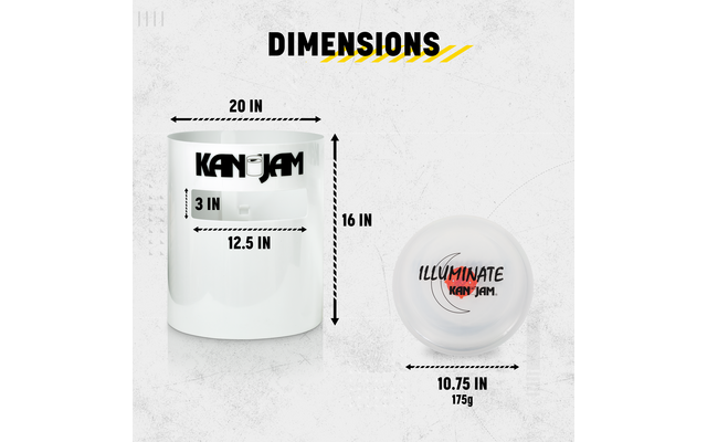 Produktbild KanJam Illuminate Disc Spiel Set mit LED-Beleutung  6-teilig 1