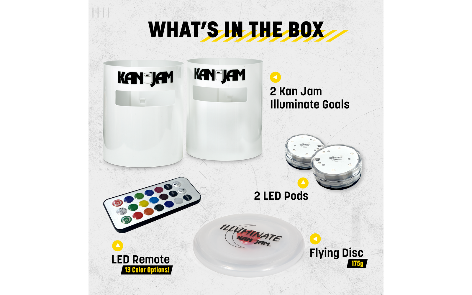 Produktbild KanJam Illuminate Disc Spiel Set mit LED-Beleutung  6-teilig 1