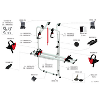 Fiamma mounting kit for Carry Bike VW T5 / T6 D RS Deep Black Fiamma item number 98656M351