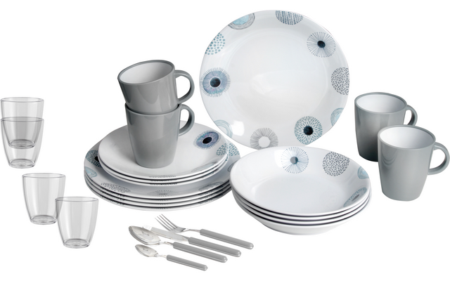 Produktbild Brunner All Inclusive Melamin Geschirrset Antirutsch, BPA-frei und bruchunempfindlich 36-teilig 1